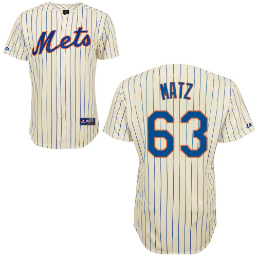 Steven Matz #63 Youth Baseball Jersey-New York Mets Authentic Home White Cool Base MLB Jersey
